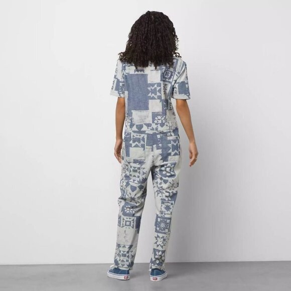 #26❤️ NWOT vans Moro coveralls overalls jumpsuit in Ashley Blue tie-dye … - Picture 2 of 4